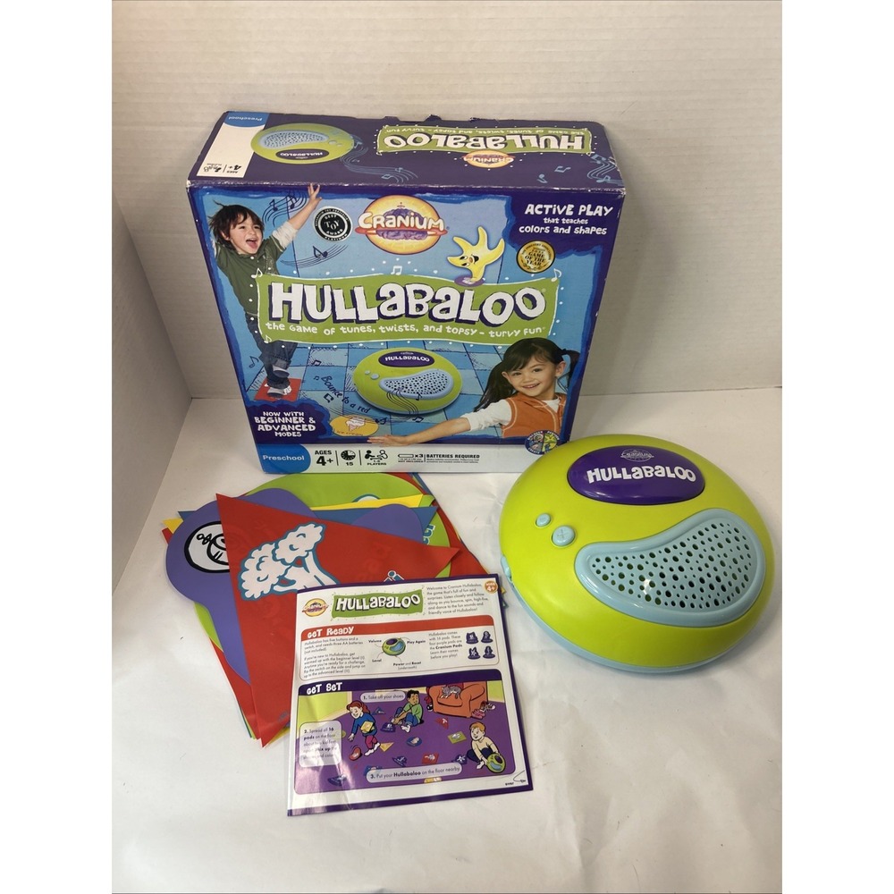 Cranium Hullabaloo Game Complete 2008 Kids Children's Tested Works Music Active